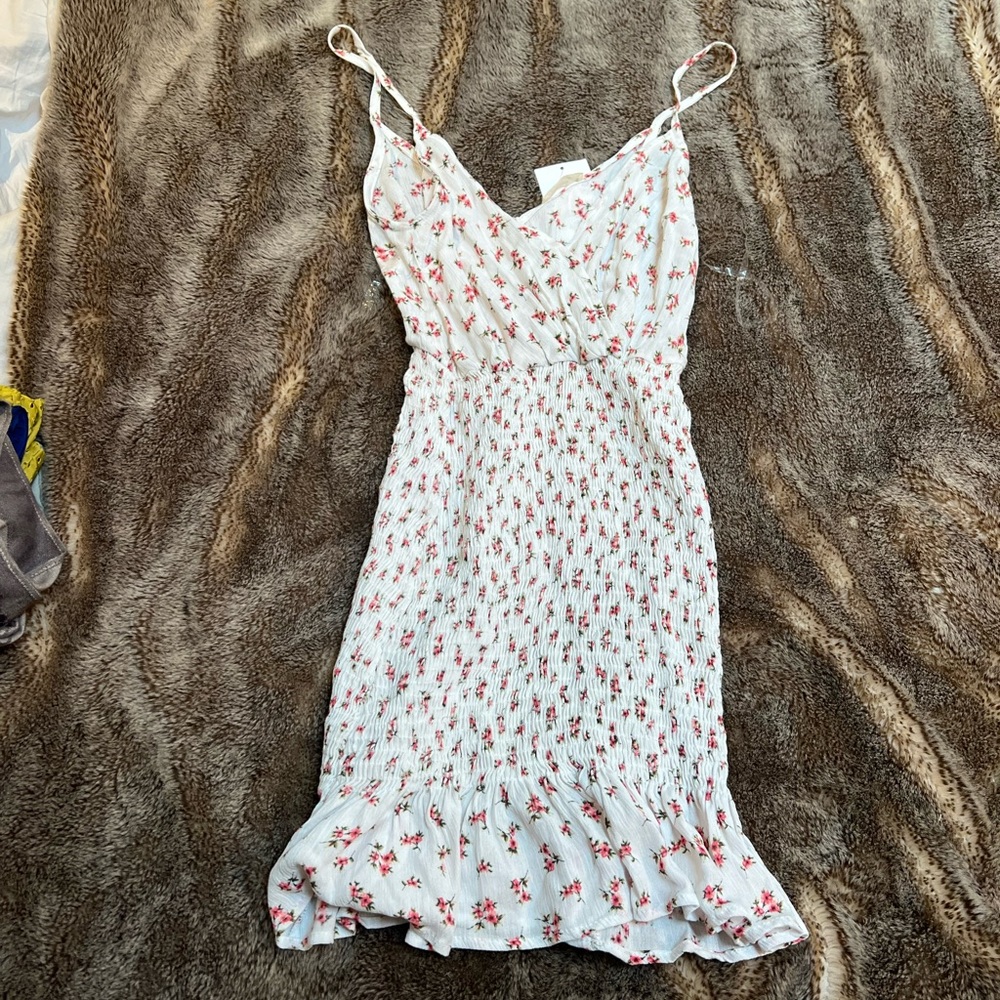 Floral smocked dress size small